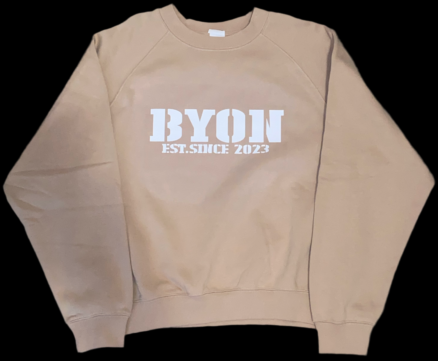 Daily Crewneck Light Taupe Byon Sweat Shirt!